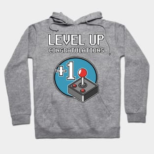 Level Up +1 Year Jahr Birthday Gaming Gamer Hoodie